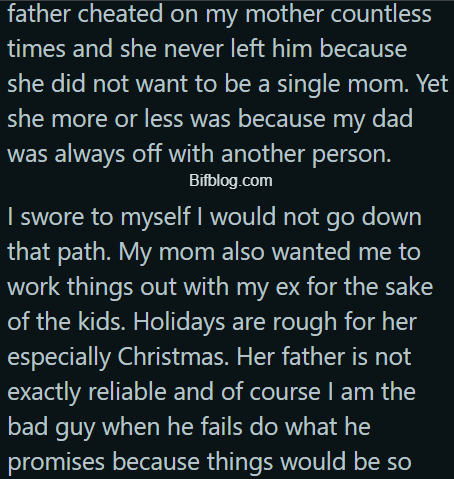 My daughter thinks I am in the wrong for divorcing her father, AITAH for telling her she is free to live with him?