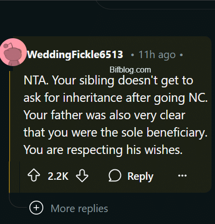 AITA for refusing to split my inheritance with my estranged sibling who’s now demanding money to cover their debt?