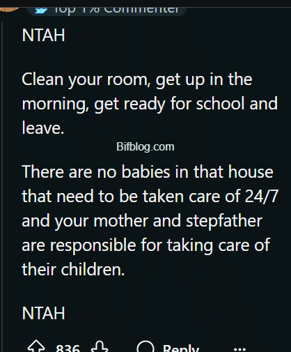 AITA for telling my mom that just because she works and pays, the bills doesn’t mean she can stop with her motherly duties