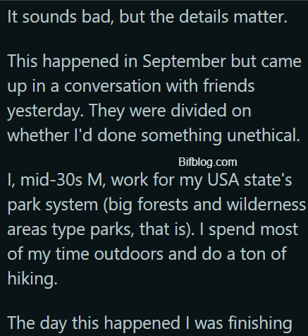 AITA for "abandoning helpless women in the wilderness"?