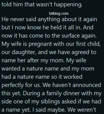 AITA for telling my dad his grief doesn't get to dictate the name my wife and I chose for our children?